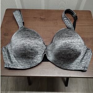 Adrienne Vittadini Women's Size 38C Heather Gray Full Coverage Underwire Padded